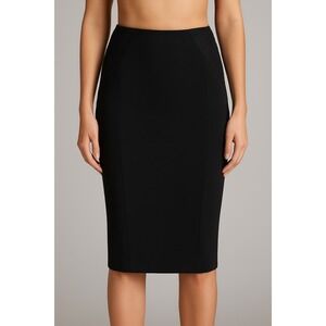 Bebe Black Pencil Skirt Lace Detail‎ Women's Size 2